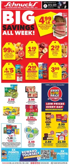Preview of Schnucks weekly ads valid from 28.01.2026