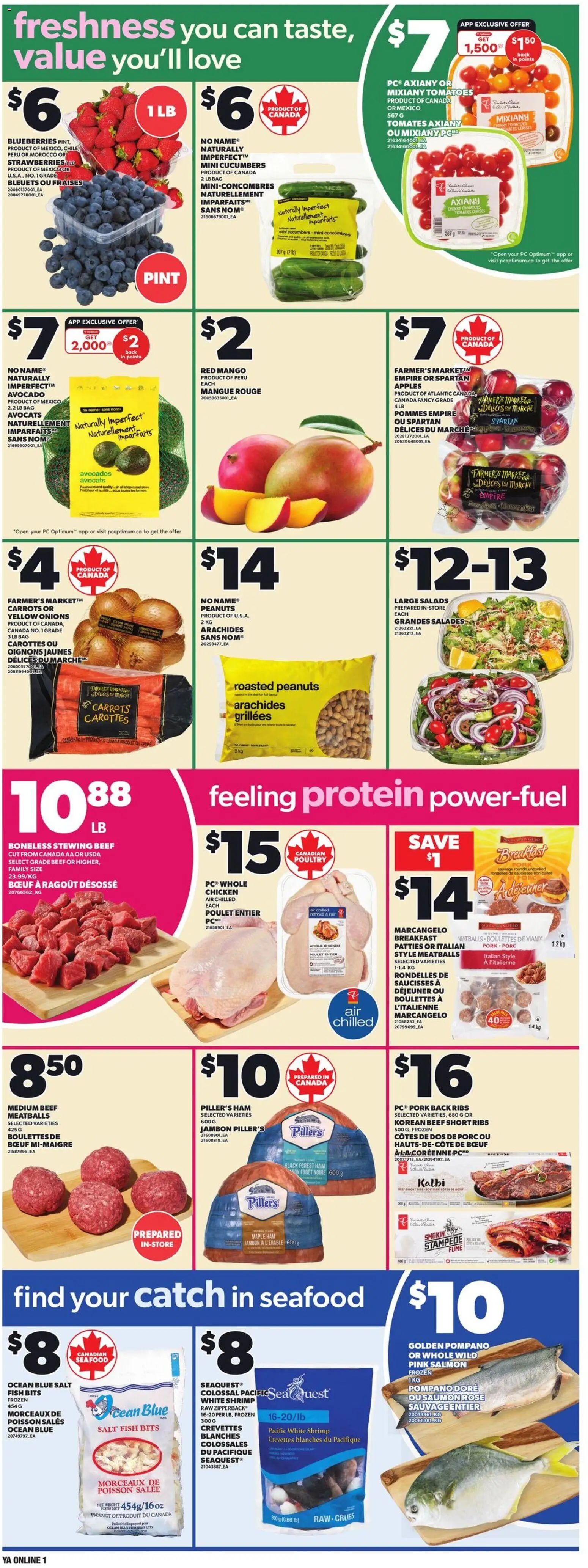 Independent Grocer flyer valid from 15.01.2026 | Page: 3 | Products: Beef, Cucumbers, Bag, Tomatoes