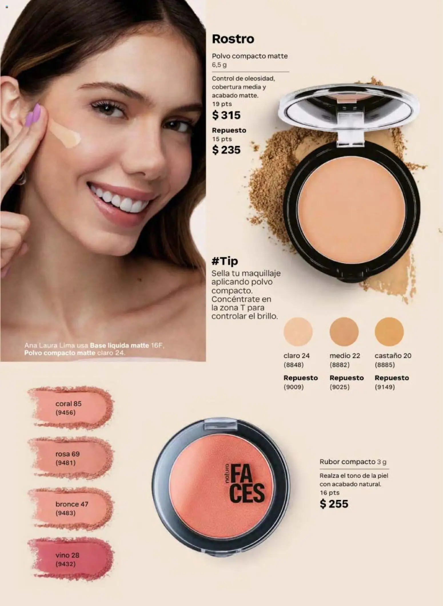 Nuevas ofertas de Natura válidas en toda la República Mexicana desde el 20.02.2026. ¡Encuentra las mejores ofertas en Natura campaña 4 2026! | Página: 64 | Productos: Lima, Polvo compacto, Maquillaje, Polvo