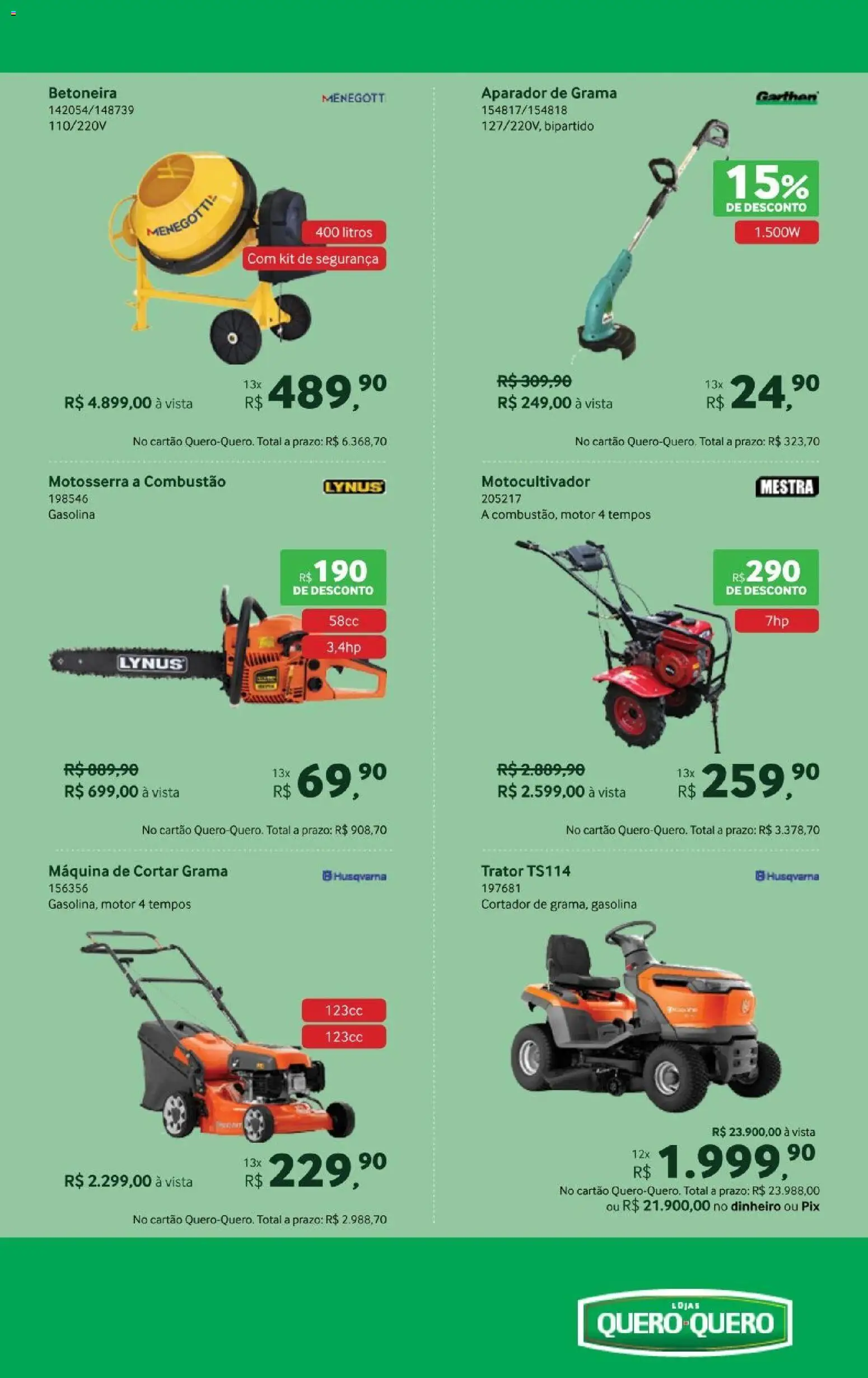 Lojas Quero-Quero Folheto - válido de 19.01.2026 | Página: 14 | Produtos: Aparador, Aparador de grama, Cortador
