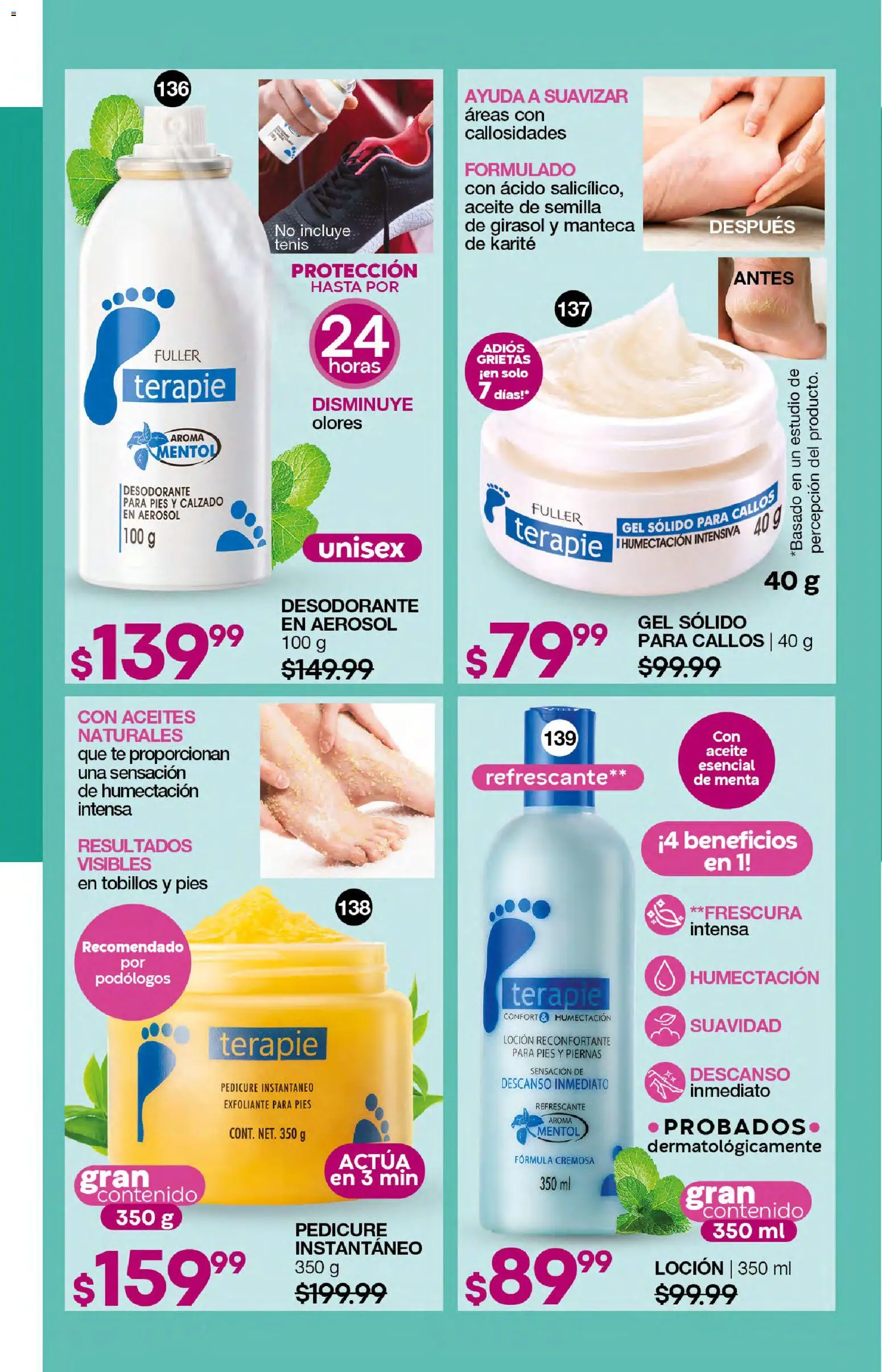 Nuevas ofertas de Fuller válidas en toda la República Mexicana desde el 21.01.2026. ¡Encuentra las mejores ofertas en Fuller campaña 21 2026! | Página: 76 | Productos: Desodorante, Tenis, Loción, Té