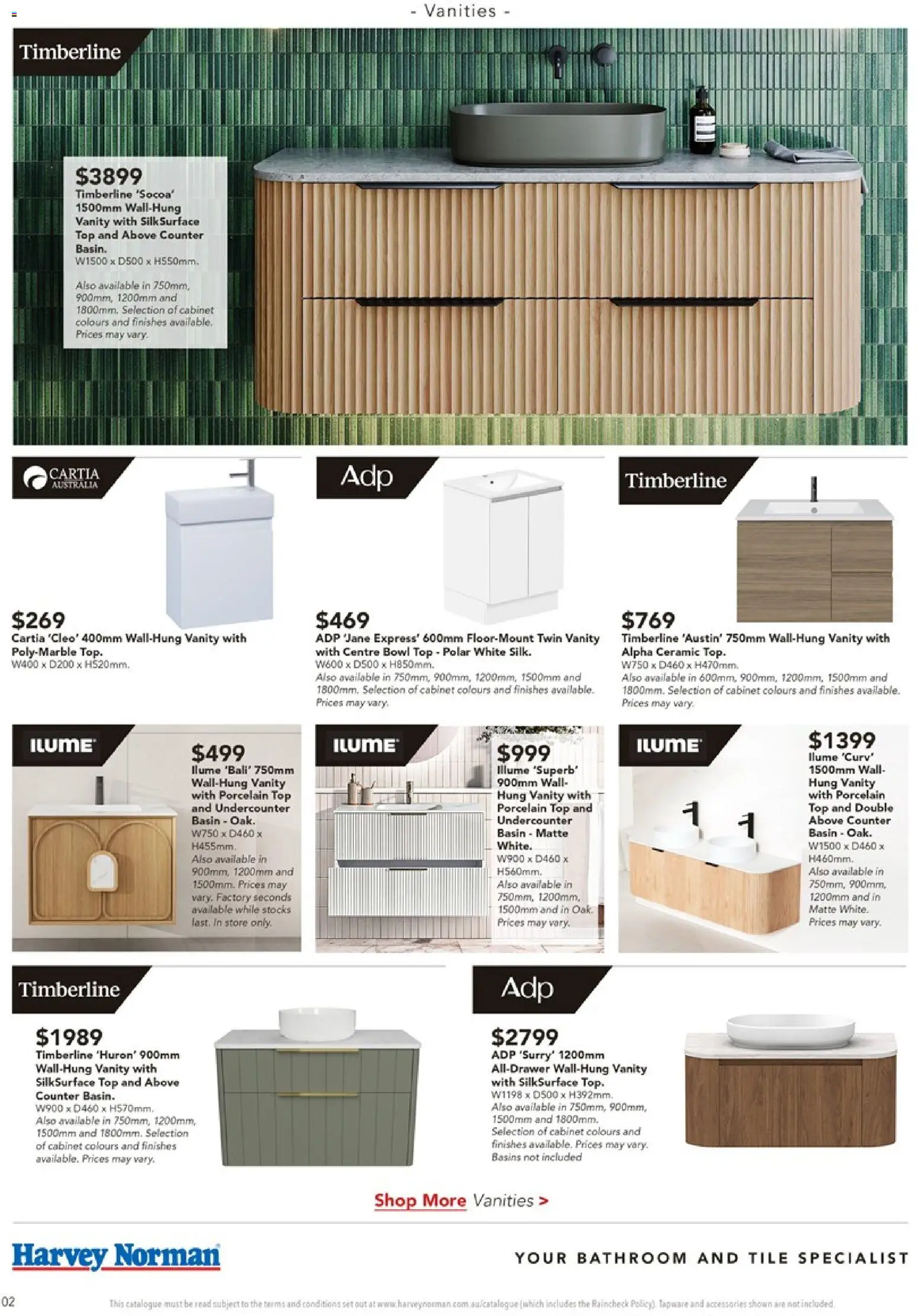 Harvey Norman catalogue - valid from 04.12.2025 | Page: 2 | Products: Cabinet, Accessories, Bathroom