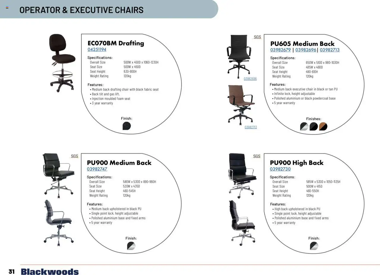 Black Woods catalogue - valid from 18.11.2024 | Page: 32 | Products: Chair, Weight