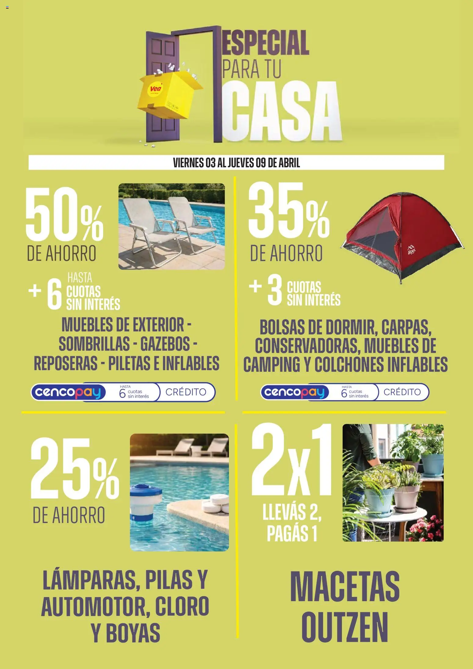 Vea - Ofertas especial para tu casa │ válido desde el 03.04.2026 | Página: 4 | Productos: Pilas
