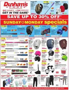 Preview of Dunham's Sports weekly ads valid from 11.04.2026