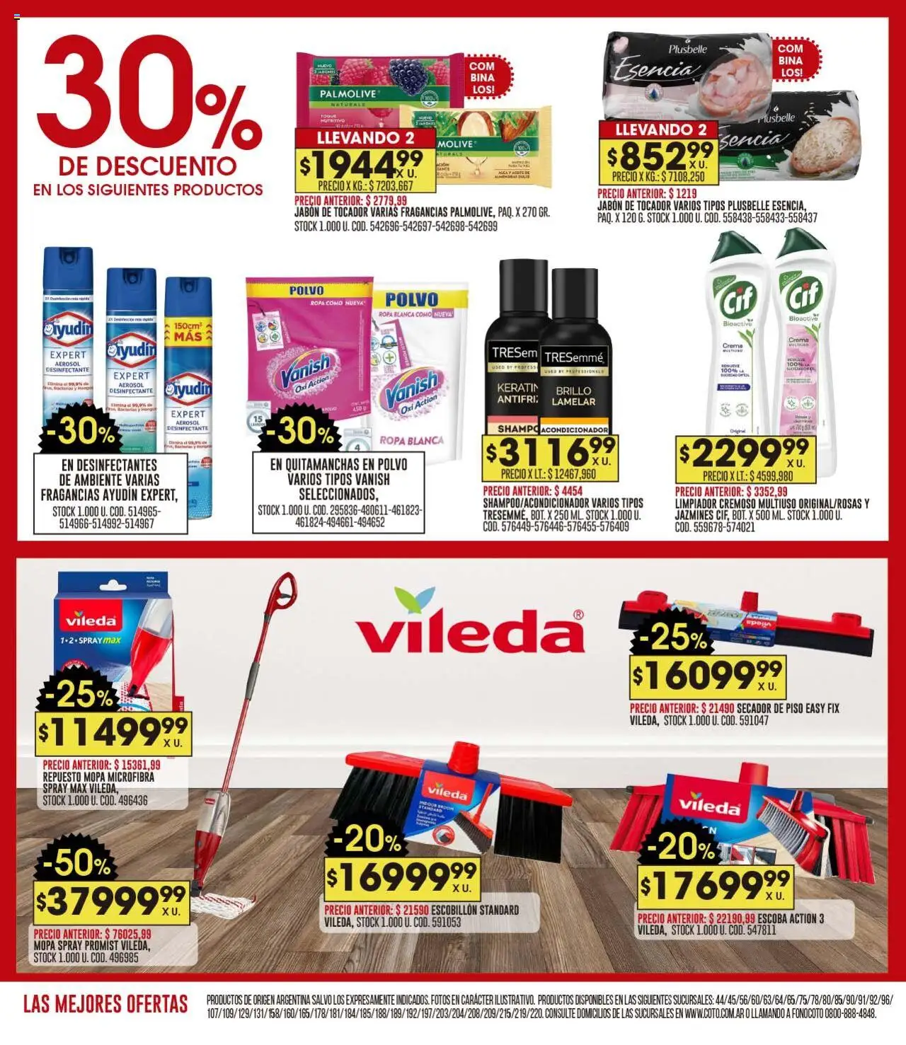 Coto ofertas │ válido desde el 11.08.2025 | Página: 18 | Productos: Desinfectante, Mopa, Jabón, Quitamanchas