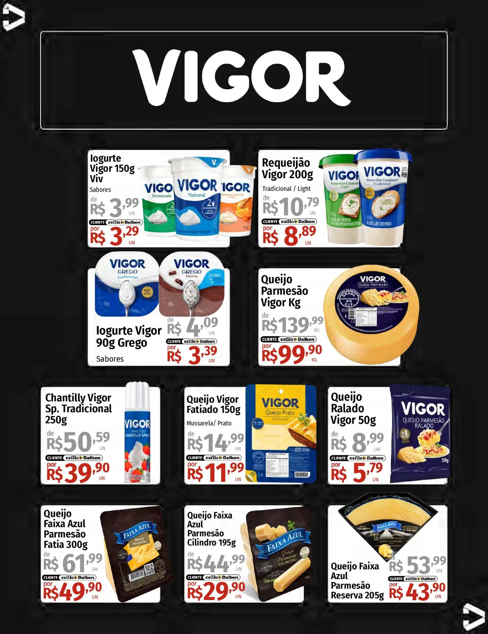 Supermercado Dalben Folheto - válido de 14.01.2026 | Página: 17 | Produtos: Parmesão, Flocos, Queijo parmesão, Requeijão