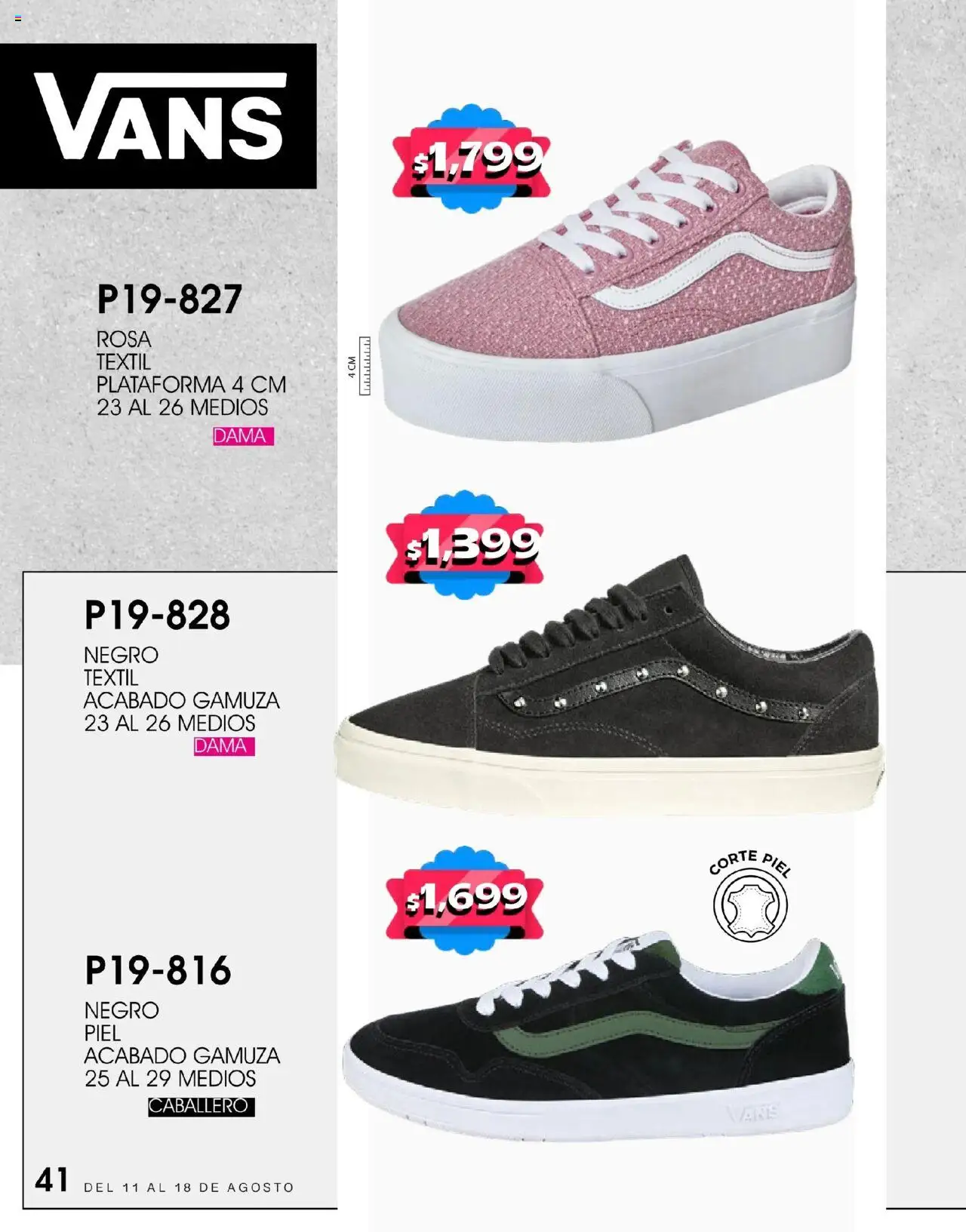 Nuevas ofertas de Cklass válidas en toda la República Mexicana desde el 11.08.2025. ¡Encuentra las mejores ofertas en Cklass - Catálogo Hot Fashion! | Página: 76 | Productos: Gamuza