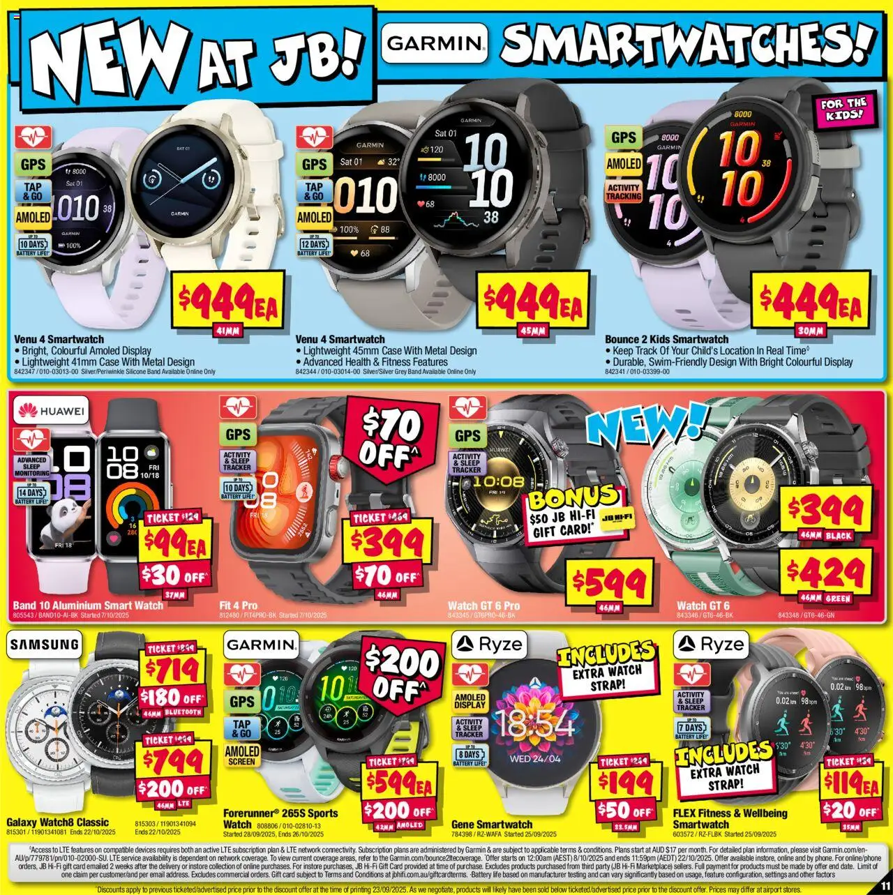 JB Hi-Fi catalogue - valid from 09.10.2025 | Page: 11 | Products: Battery, Watch, Case, Screen