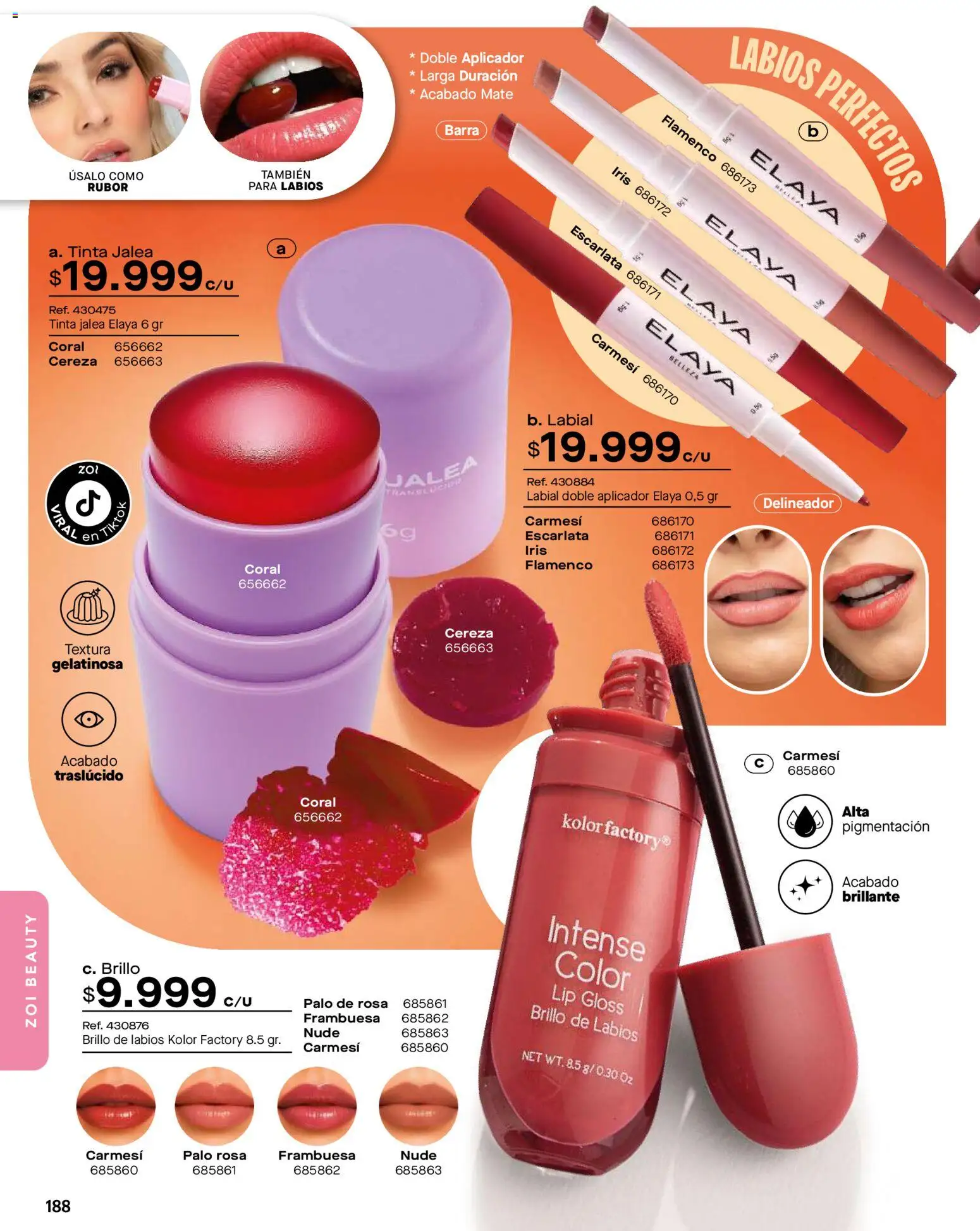 Pacifika revista - valida desde el 01.01.2026 | Página: 188 | Productos: Rubor, Brillo, Delineador, Brillo de labios