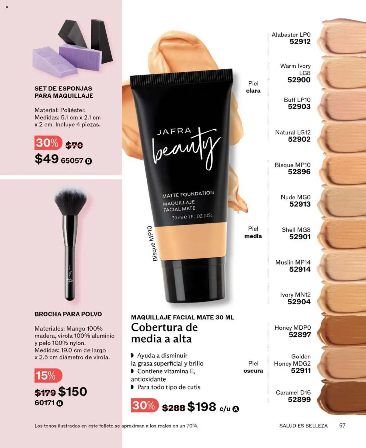 Nuevas ofertas de JAFRA válidas en toda la República Mexicana desde el 01.06.2025. ¡Encuentra las mejores ofertas en JAFRA catálogo! | Página: 57 | Productos: Mango, Brillo, Mate, Maquillaje