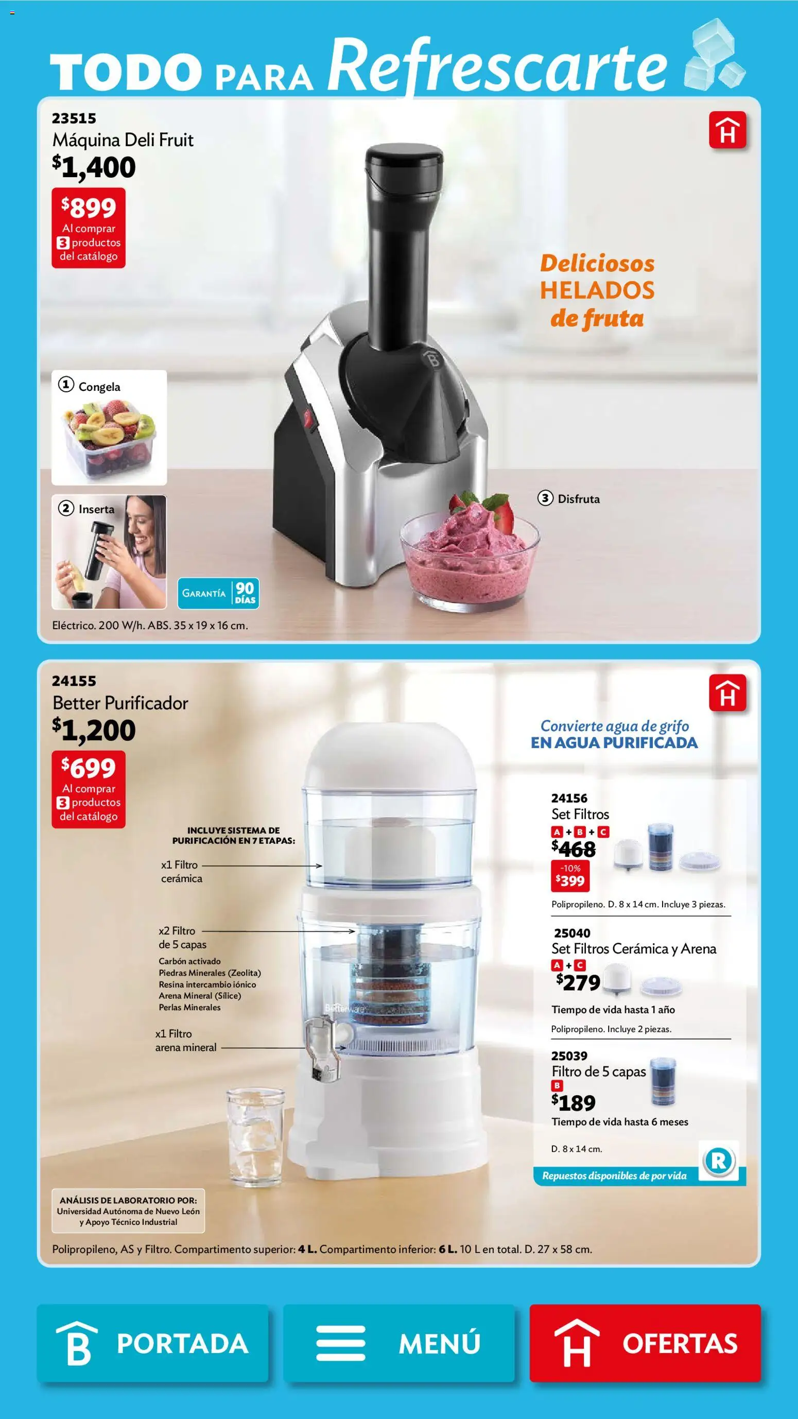 Nuevas ofertas de Betterware válidas en toda la República Mexicana desde el 02.03.2026. ¡Encuentra las mejores ofertas en Betterware campaña 3 2026! | Página: 34 | Productos: Grifo, Agua, Purificador