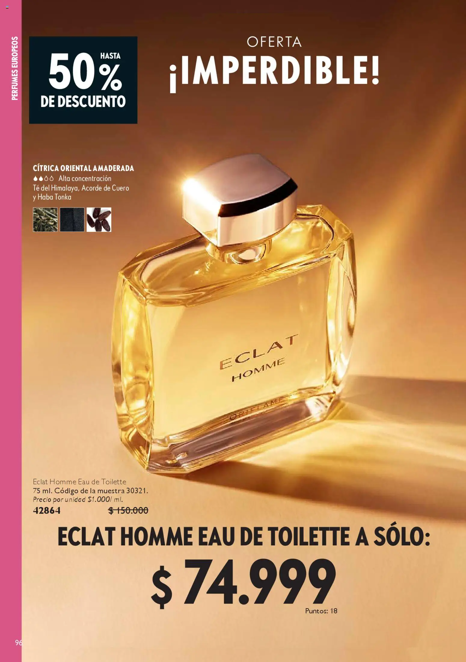 Oriflame revista - valida desde el 27.12.2025 | Página: 96 | Productos: Té, Eau de toilette