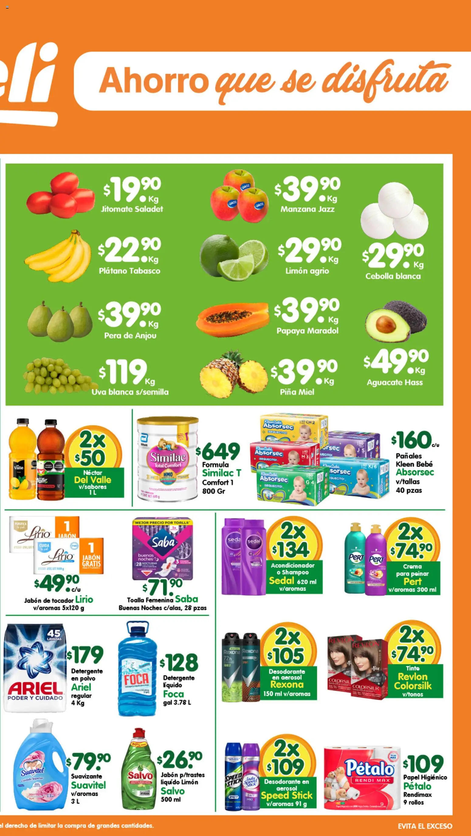 Nuevas ofertas de Arteli válidas en toda la República Mexicana desde el 03.11.2025. ¡Encuentra las mejores ofertas en Arteli folleto Express! | Página: 2 | Productos: Plátano, Limón, Suavizante, Jabón
