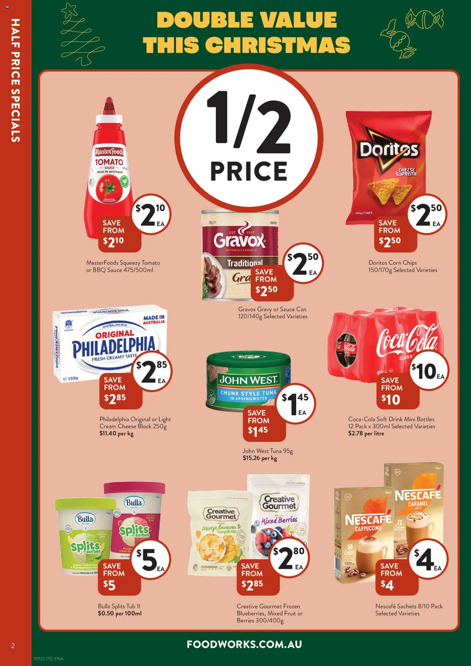Foodworks catalogue - valid from 17.12.2025 | Page: 2 | Products: BBQ Sauce, Milk, Cheese, Nescafe