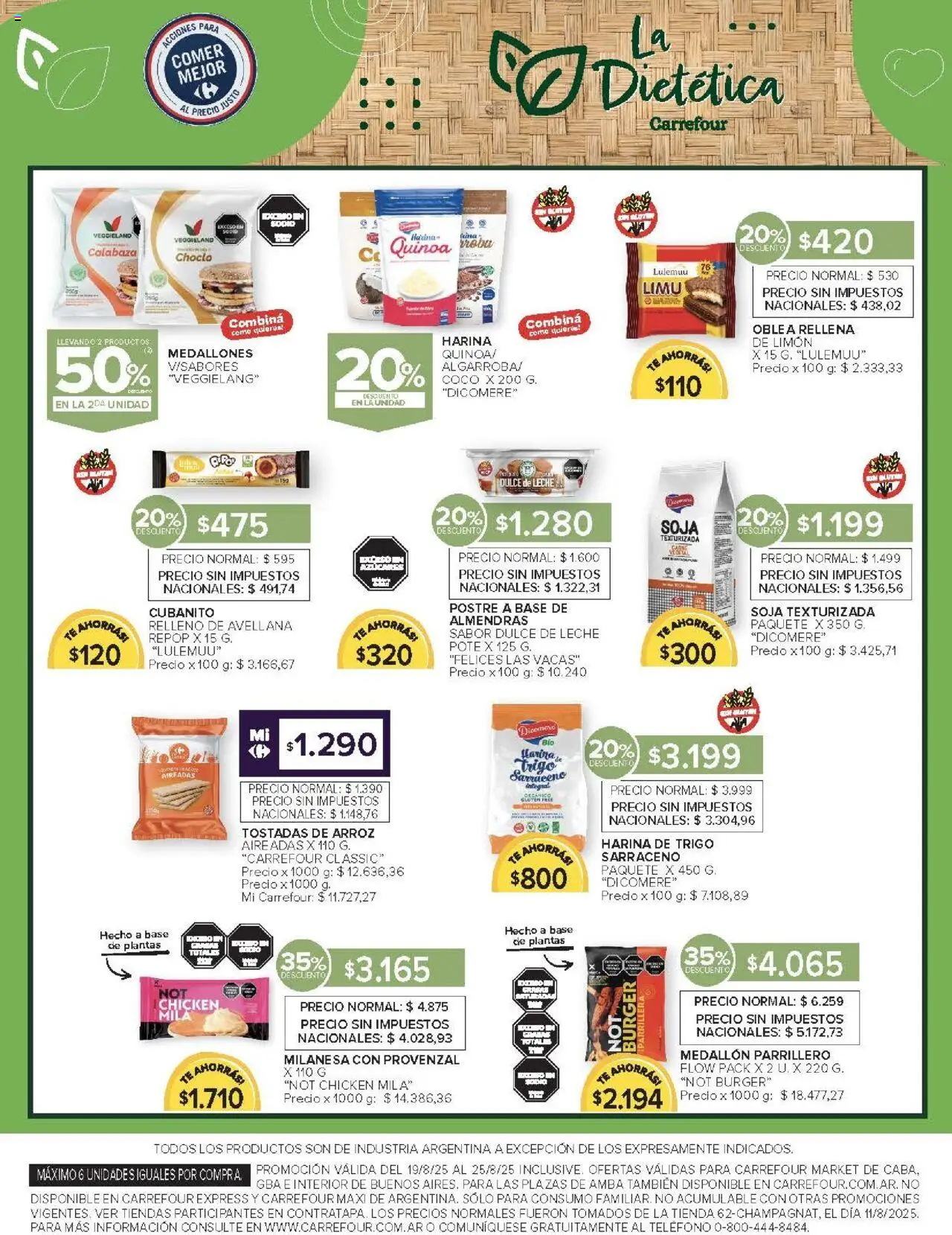 Carrefour Market catálogo │ válido desde el 19.08.2025 | Página: 17 | Productos: Harina, Dulce de leche, Limón, Té
