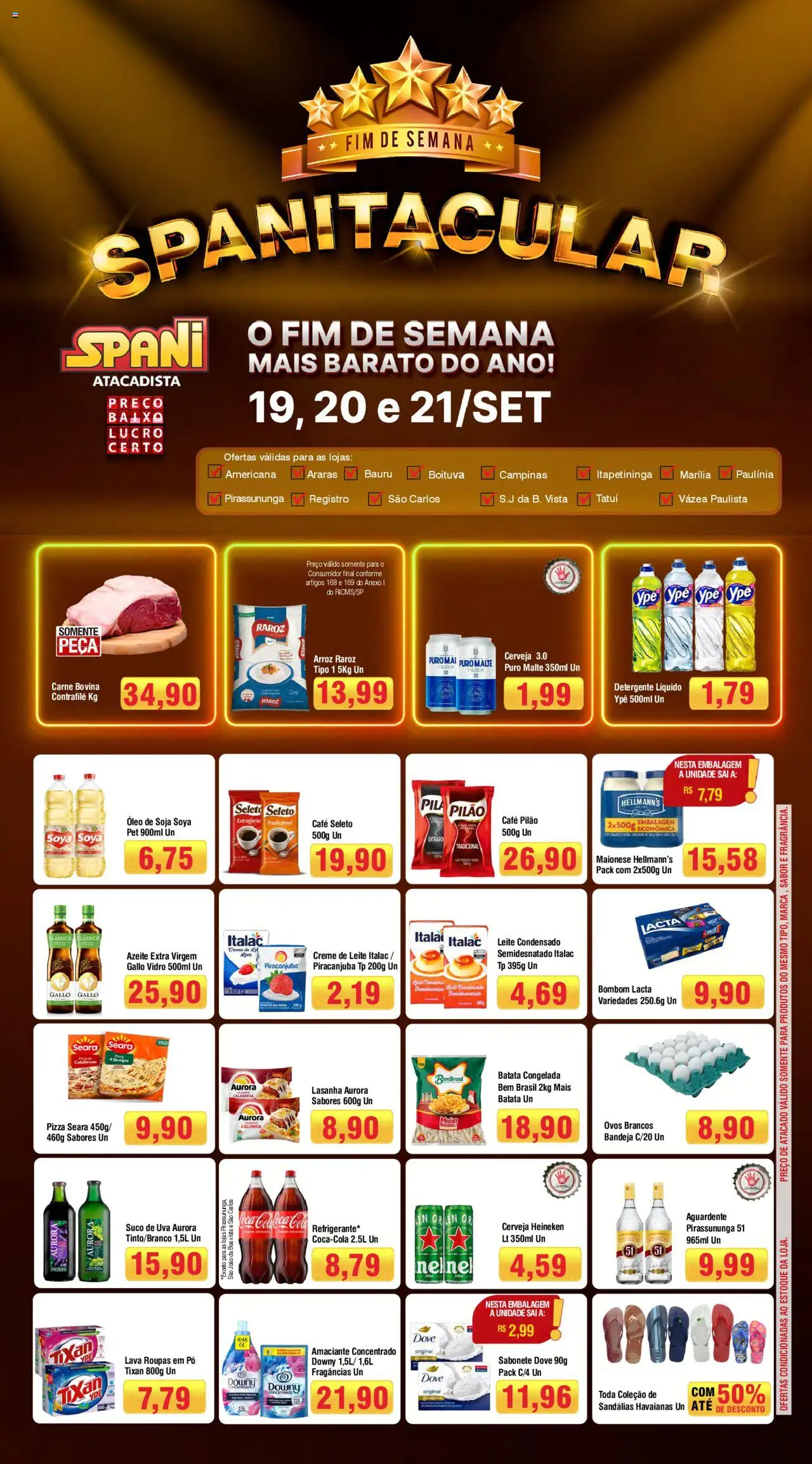 Spani Atacadista Folheto - válido de 19.09.2025 | Página: 1 | Produtos: Fragrância, Lasanha, Sabonete, Azeite