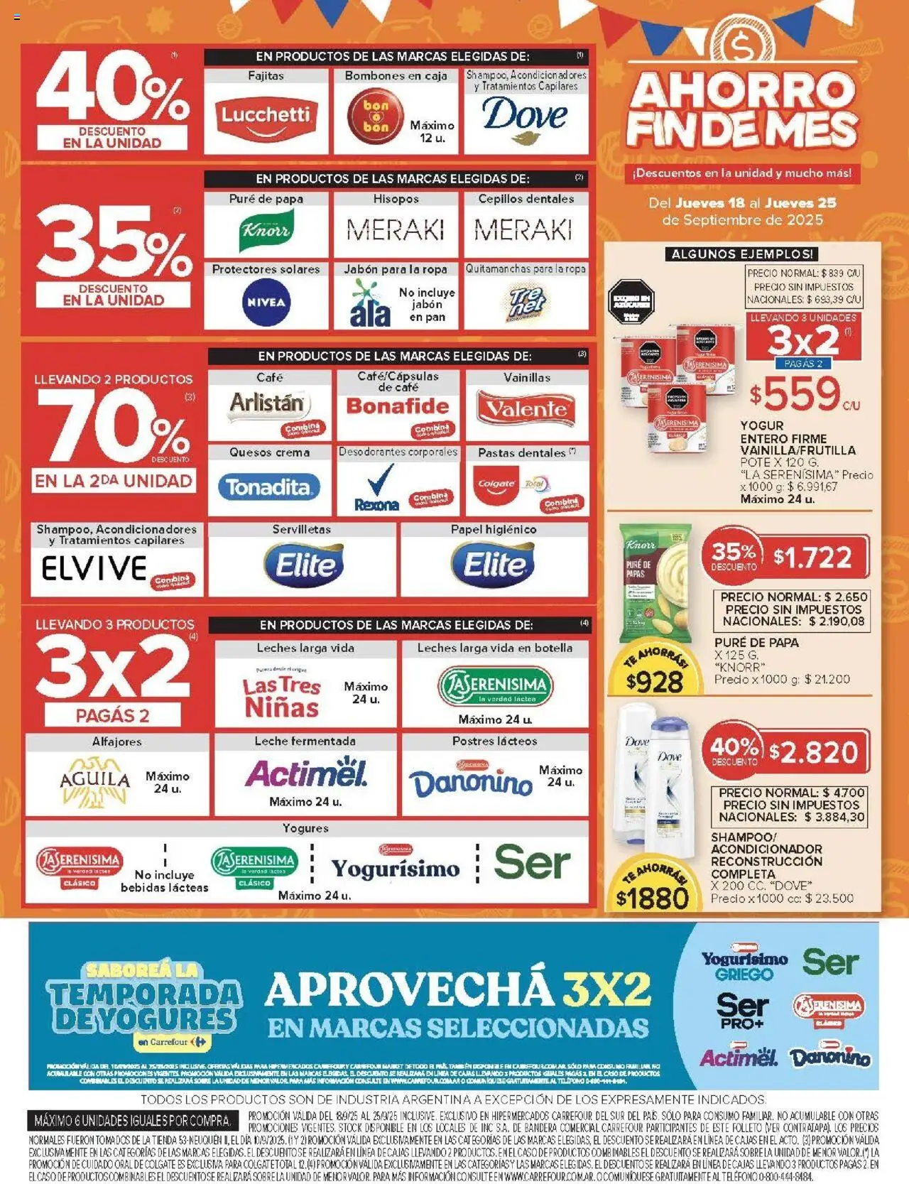 Carrefour ofertas - Comodoro │ válido desde el 18.09.2025 | Página: 7 | Productos: Papel higiénico, Servilletas, Sobre, Café