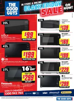 Preview of The Good Guys Black Friday Catalogue - valid from 23.11.2025 | Page: 14 | Products: Vegetables, Microwave, Timer, Screen