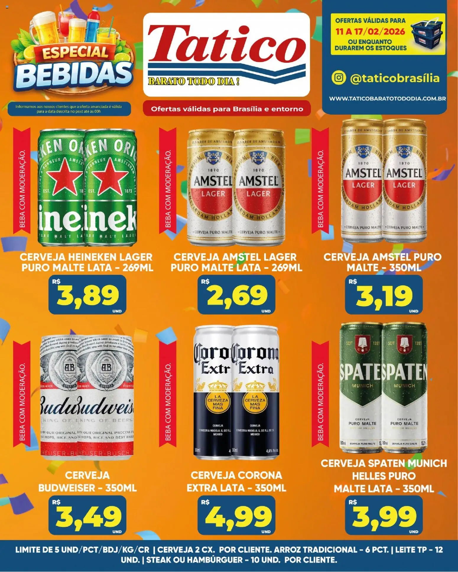 Tatico Folheto - válido de 14.02.2026 | Página: 23 | Produtos: Leite, Cerveja, Cerveja Heineken, Heineken