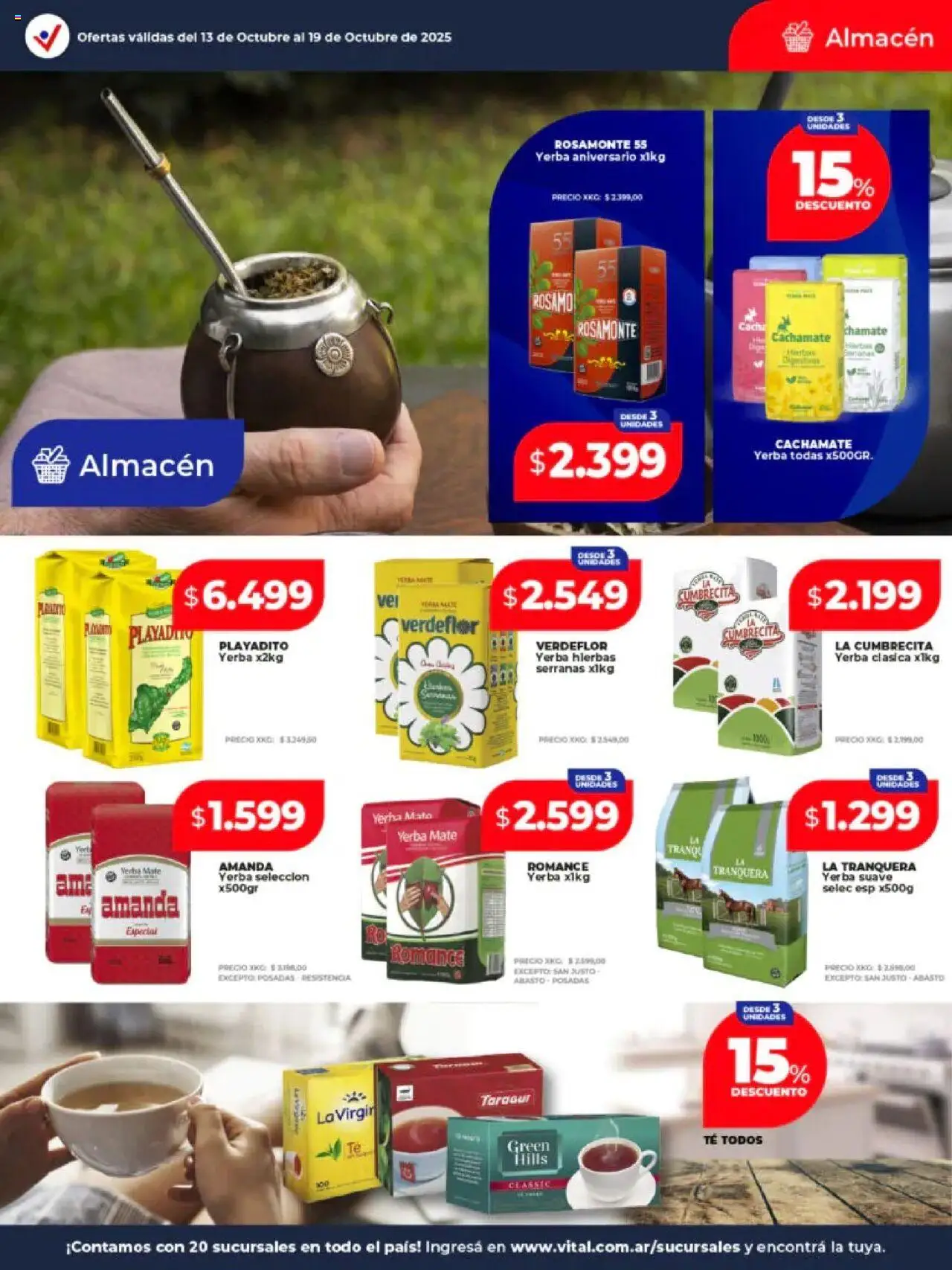 Vital - Ofertas │ válido desde el 13.10.2025 | Página: 16 | Productos: Mate, Yerba, Té