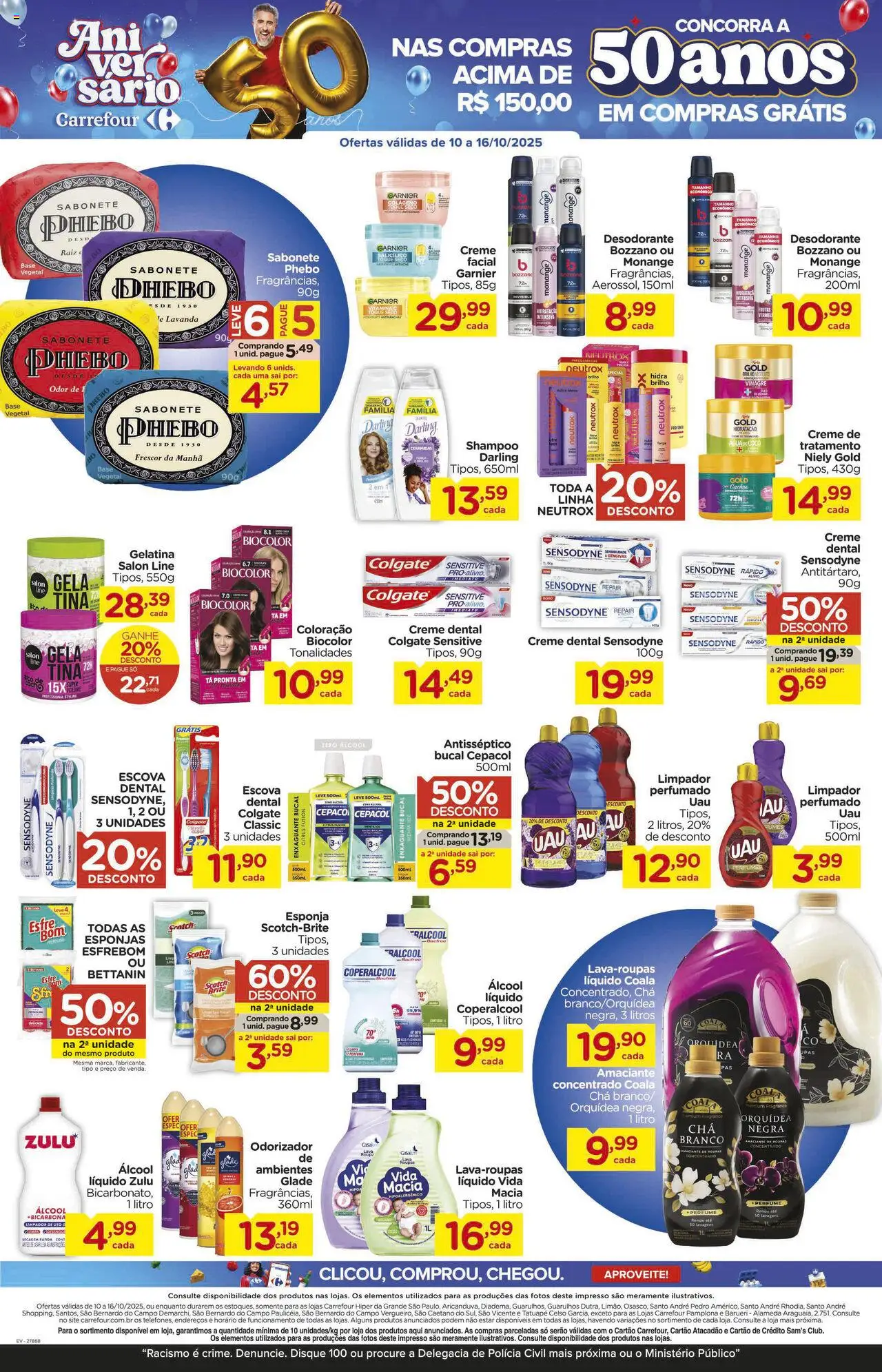 Carrefour Folheto - válido de 10.10.2025 | Página: 13 | Produtos: Vinagre, Base, Chá, Creme