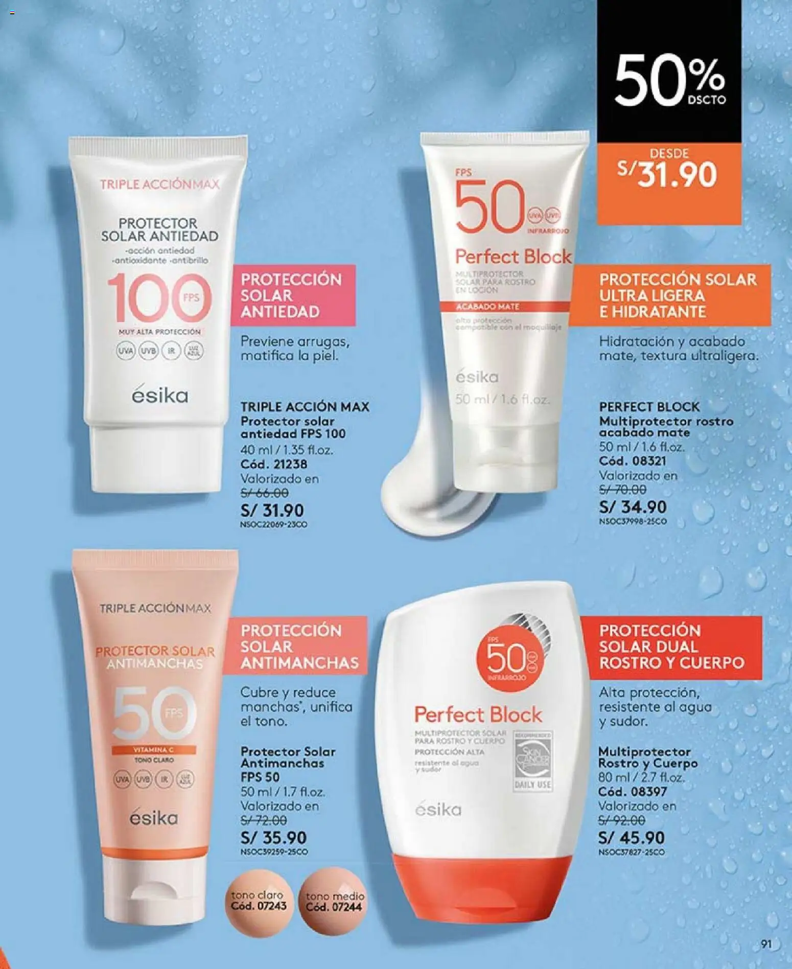 Catálogo Ésika válido desde 17.01.2026 | Página: 91 | Productos: Protector solar