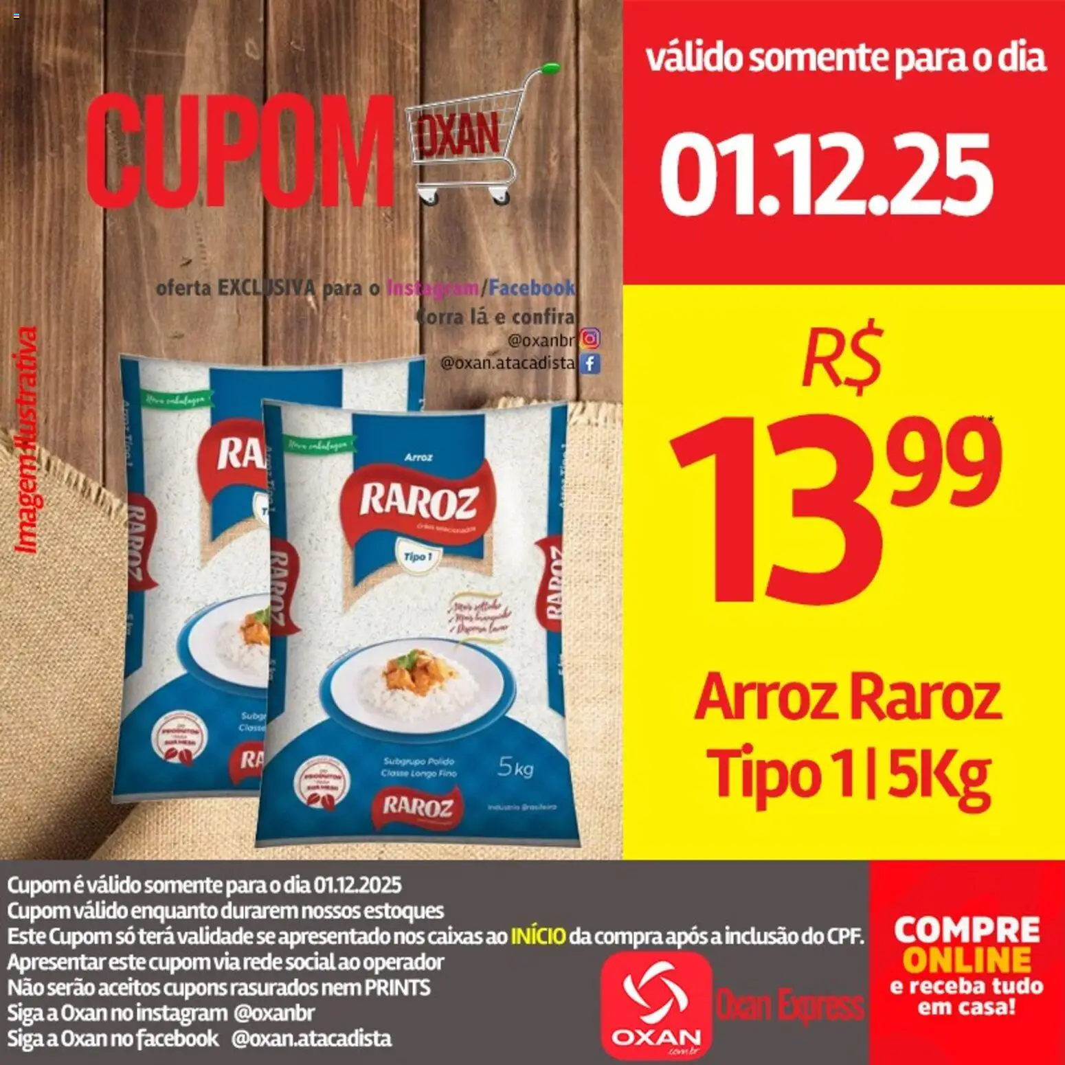Oxan Atacadista Folheto - válido de 01.12.2025 | Página: 5 | Produtos: Arroz