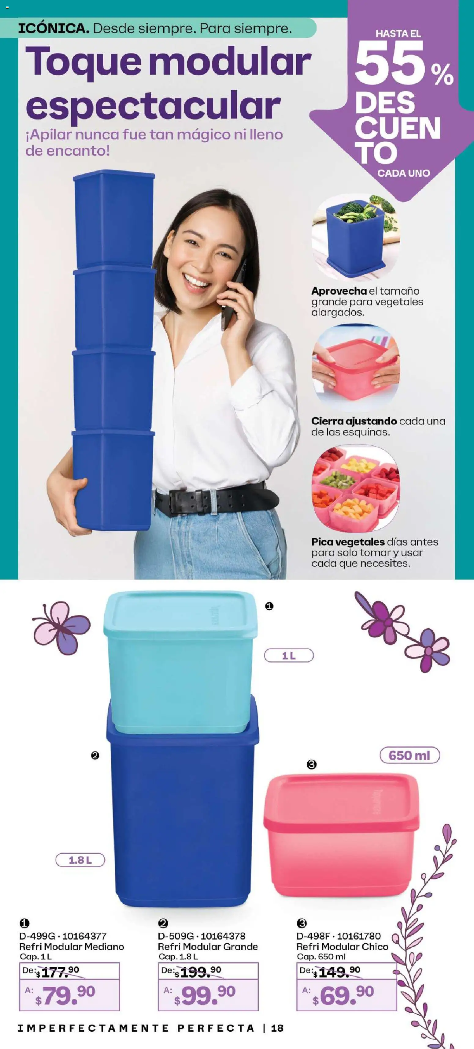 Nuevas ofertas de Tupperware válidas en toda la República Mexicana desde el 26.01.2026. ¡Encuentra las mejores ofertas en Tupperware catálogo! | Página: 18 | Productos: Modular