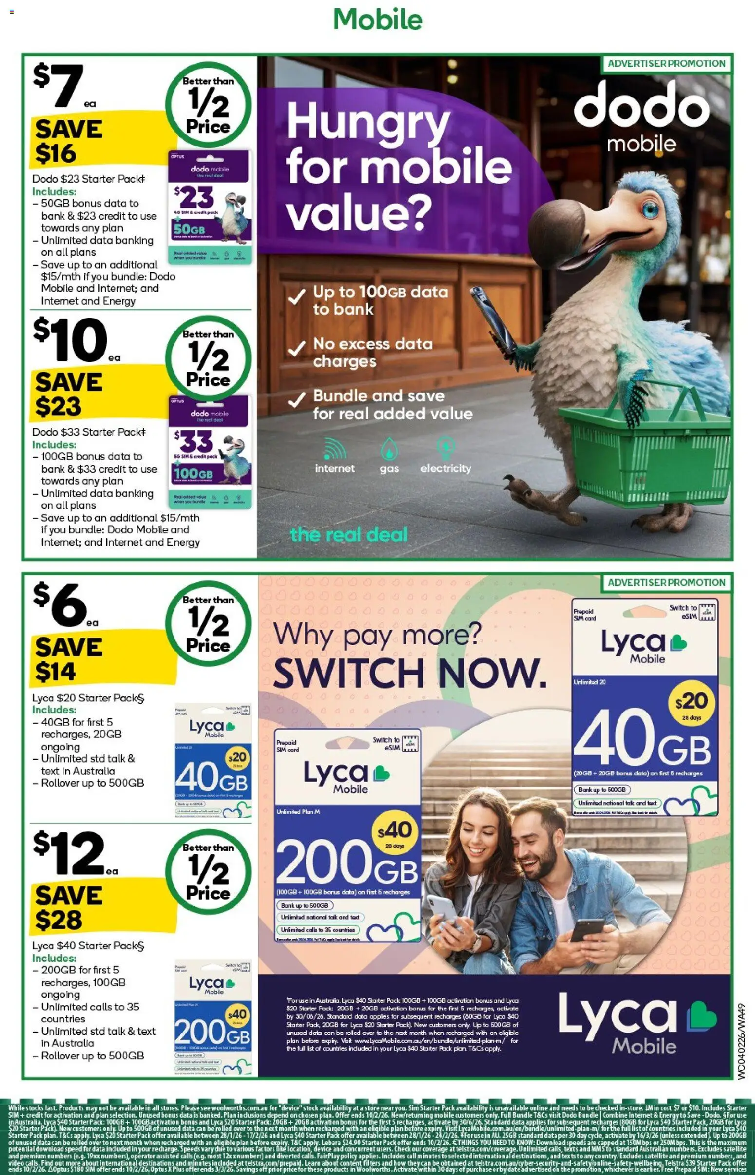Woolworths catalogue - valid from 04.02.2026 | Page: 49 | Products: Date, Device, Satellite, Mobile