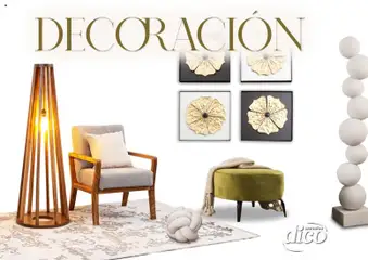 Vista previa de Muebles Dico catálogo Decoración, nuevo folleto de la tienda, válido en México a partir del 09.12.2025