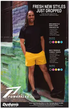 Preview of Dunham's Sports weekly ads valid from 14.03.2026 | Page: 3 | Products: Shirt, Shorts
