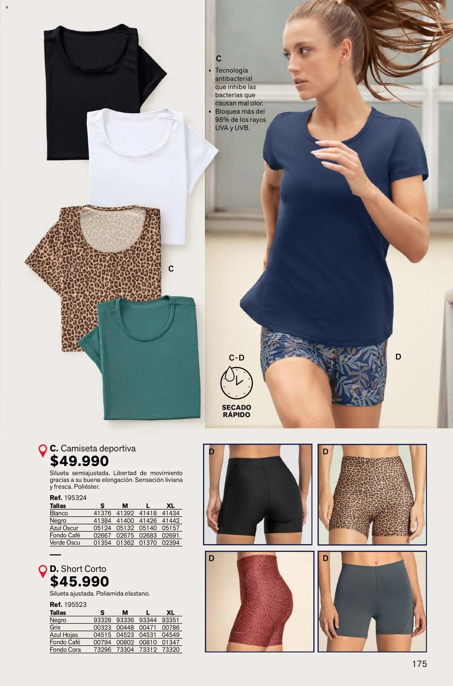 Leonisa revista - valida desde el 02.01.2026 | Página: 175 | Productos: Short, Camiseta, Uva, Café