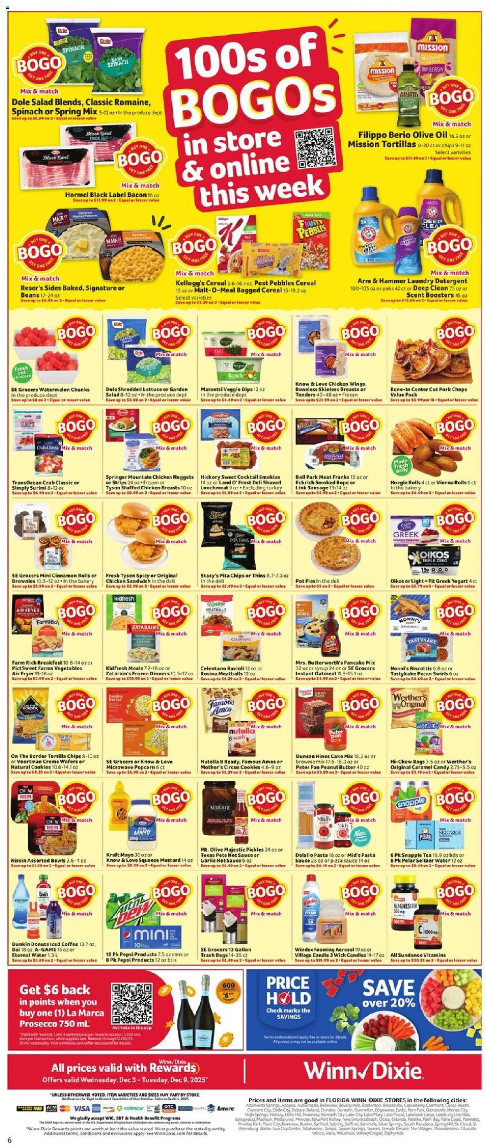 Winn Dixie Weekly Ad - valid from 03.12.2025 | Page: 6 | Products: Fryer, Pan, Yogurt, Coffee