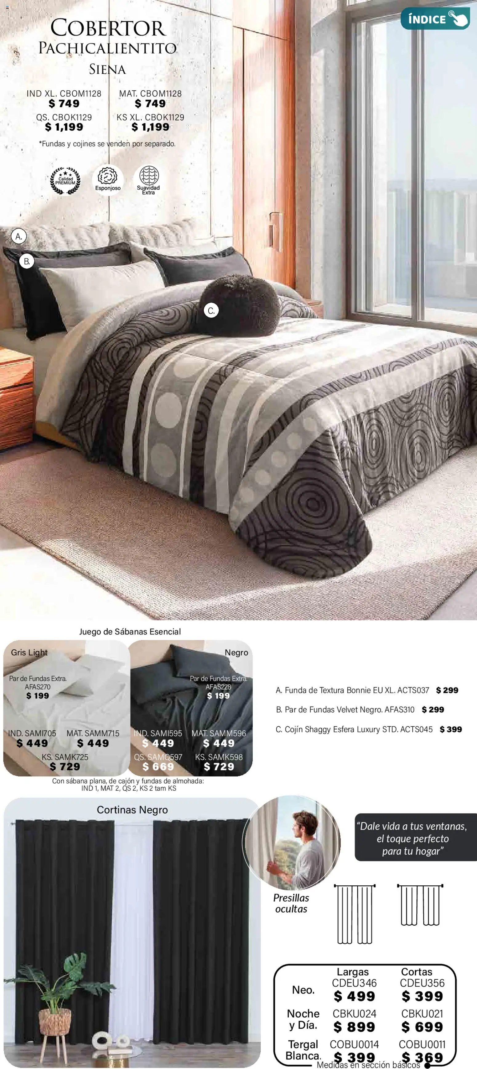 Nuevas ofertas de Colchas Concord válidas en toda la República Mexicana desde el 01.11.2025. ¡Encuentra las mejores ofertas en Colchas Concord Buen Fin! | Página: 321 | Productos: Cobertor, Juego, Funda, Sabanas