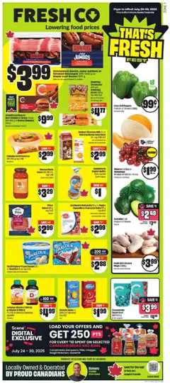 Preview of FreshCo weekly flyer / circulaire from shop FreshCo valid from 24.07.2025
