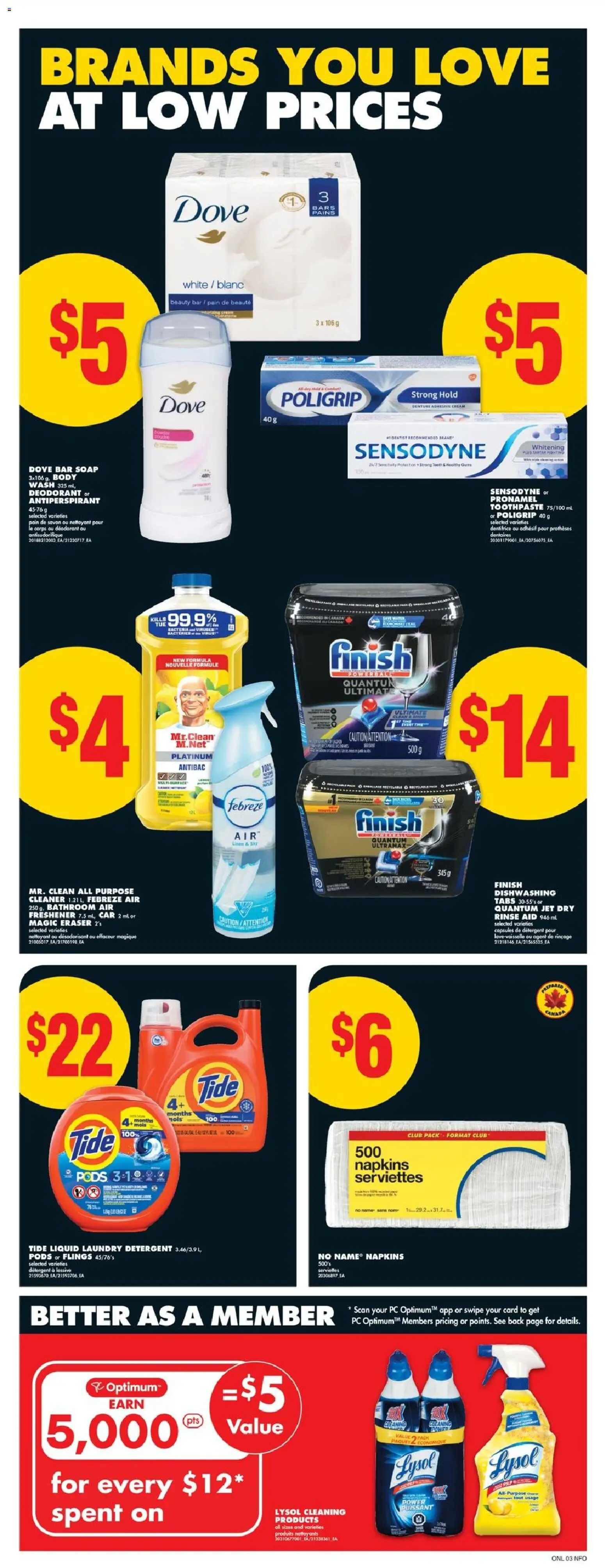 No Frills flyer valid from 08.01.2026 | Page: 9 | Products: Soap, Body wash, Deodorant, Detergent