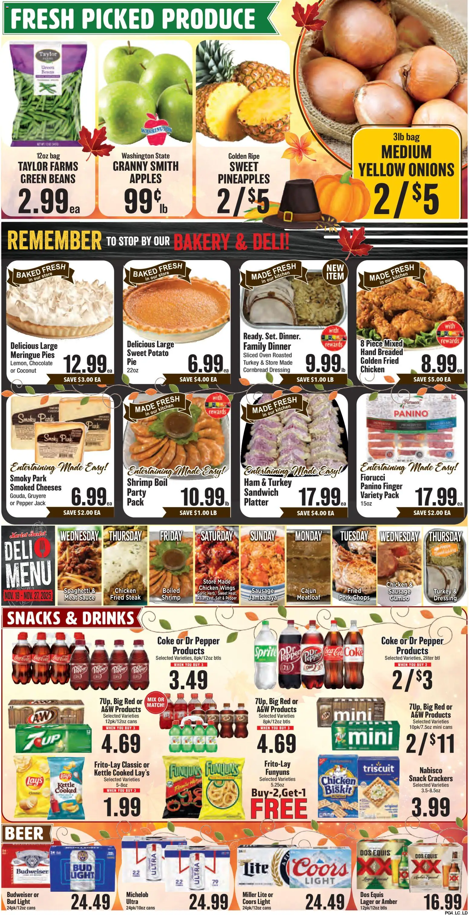 Market Basket Lake Charles - valid from 19.11.2025 | Page: 4 | Products: Chocolate, Pork, Apples, Garlic