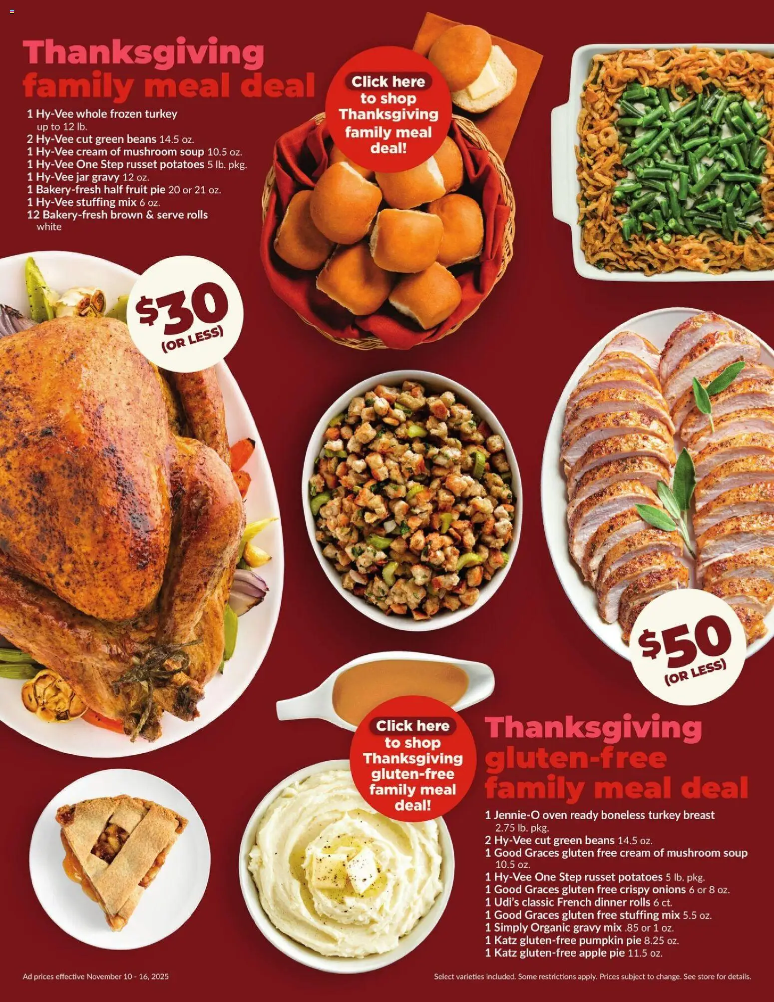 HyVee Weekly Ad - valid from 10.11.2025 | Page: 5 | Products: Potatoes, Pumpkin Pie, Pumpkin, Oven