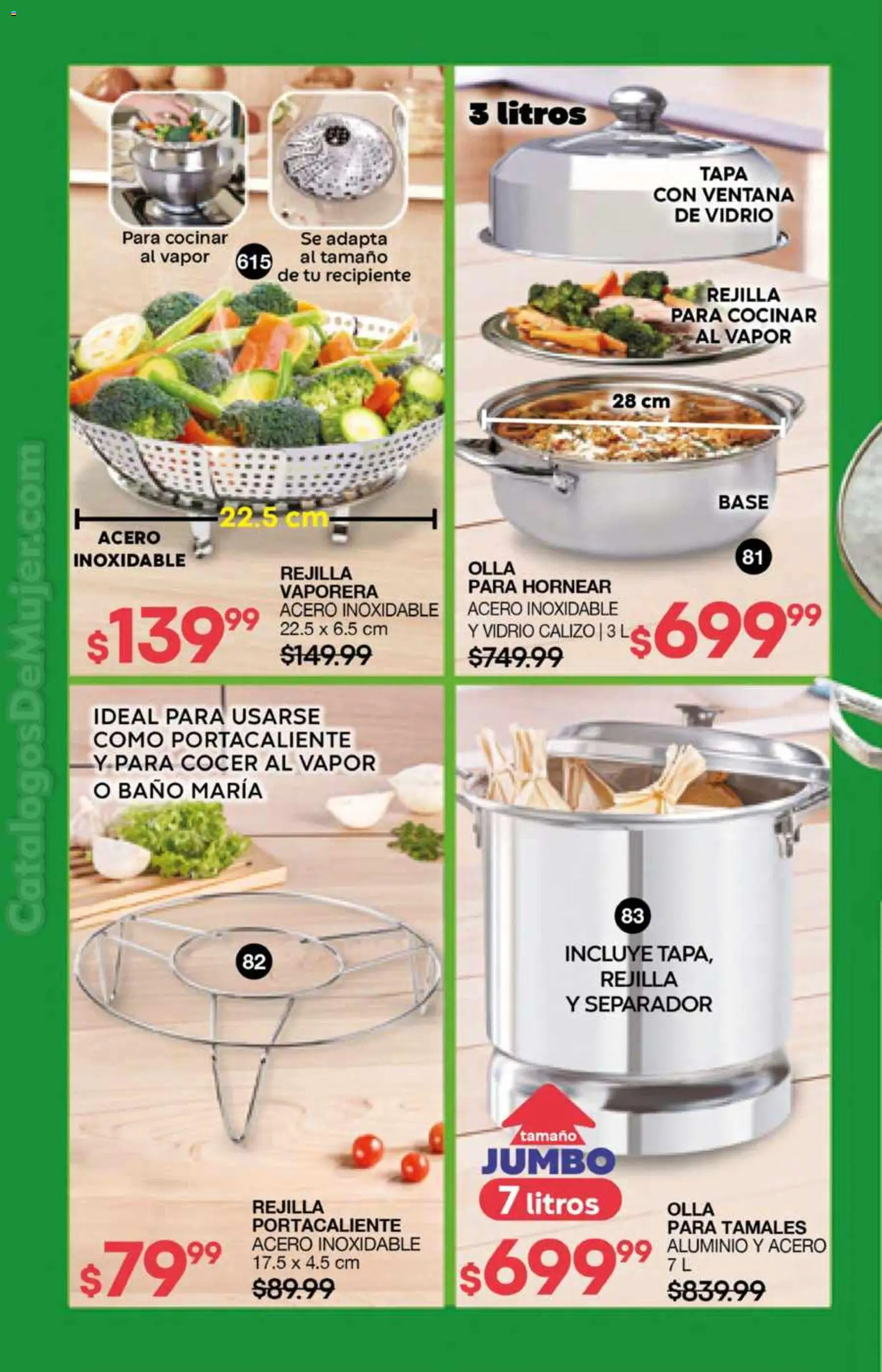 Nuevas ofertas de Fuller válidas en toda la República Mexicana desde el 26.11.2025. ¡Encuentra las mejores ofertas en Fuller campaña 17 2025! | Página: 48 | Productos: Vaporera, Rejilla, Baño, Olla