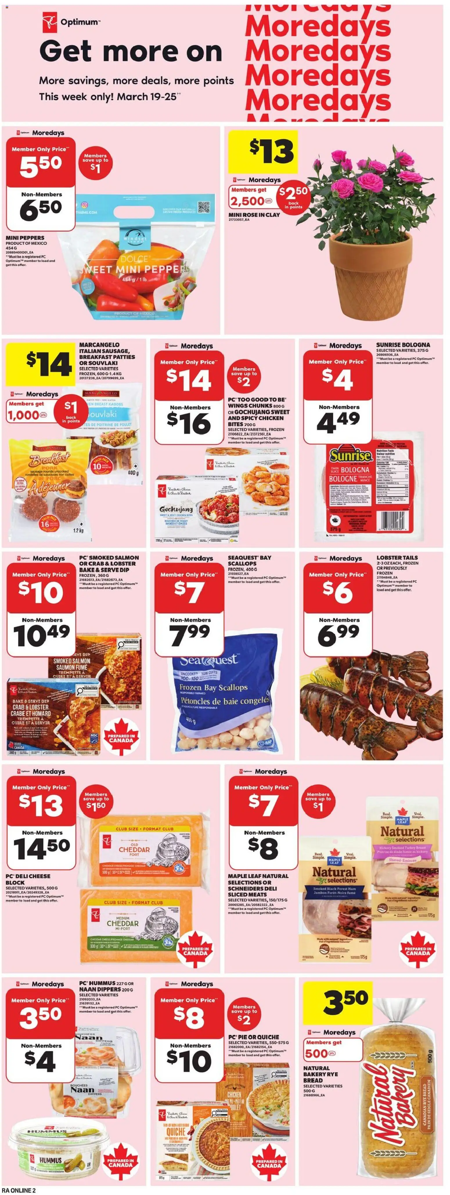 Atlantic Superstore flyer valid from 19.03.2026 | Page: 10 | Products: Turkey, Bakery, Cheese, Pork