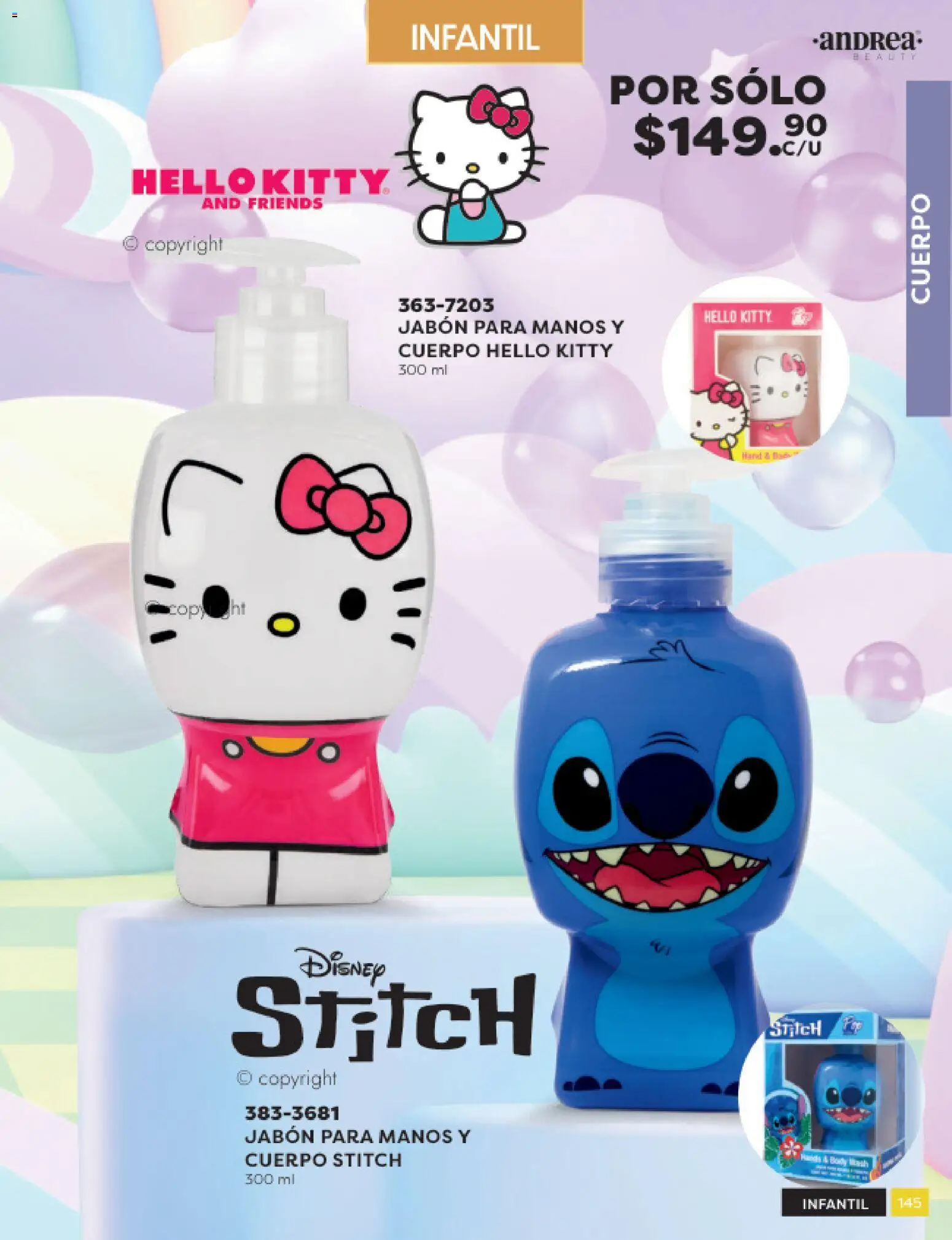 Nuevas ofertas de Andrea válidas en toda la República Mexicana desde el 31.10.2025. ¡Encuentra las mejores ofertas en Andrea catálogo Beauty! | Página: 145 | Productos: Body, Jabón