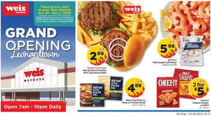 Preview of Weis weekly ads valid from 30.10.2025