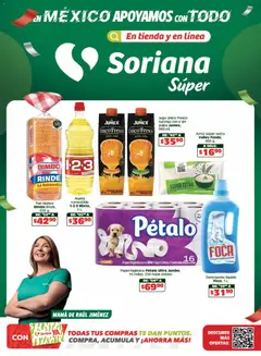 Vista previa de Soriana En México apoyamos con todo - Súper Nacional, nuevo folleto de la tienda, válido en México a partir del 15.04.2026