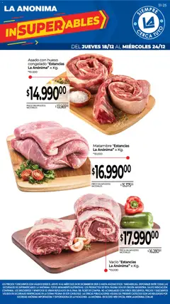 Vista previa La Anonima catálogo válido desde el 18.12.2025