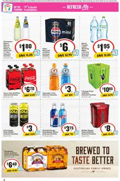IGA catalogue - valid from 10.09.2025 | Page: 14 | Products: Energy drink, Beer, Pepsi, Passionfruit