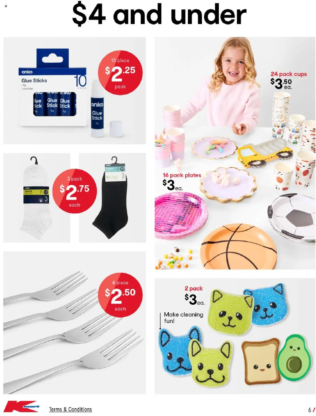 Kmart catalogue - valid from 05.06.2025 | Page: 6 | Products: Cups, Glue