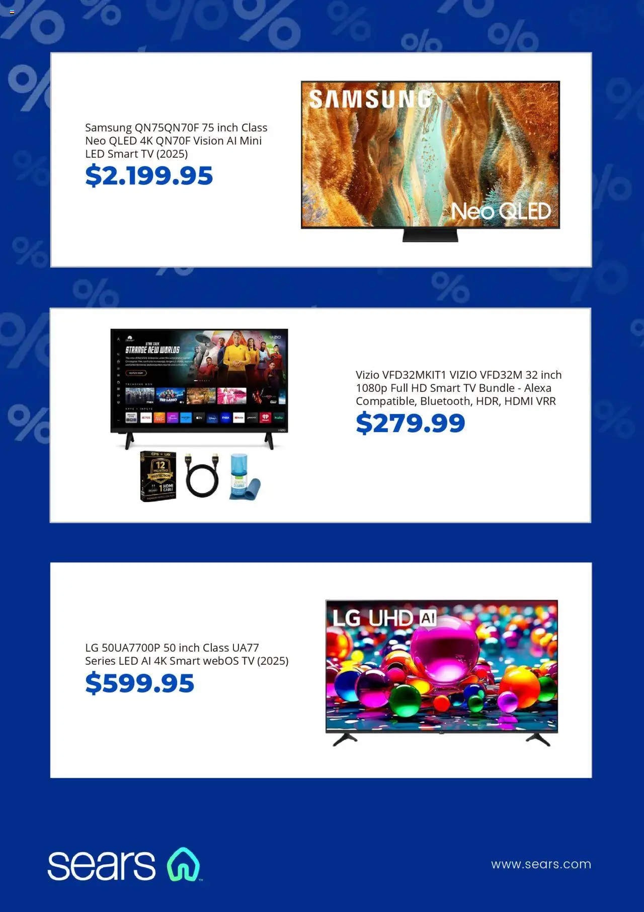 Sears Weekly Ad - valid from 06.08.2025 | Page: 5 | Products: Tv