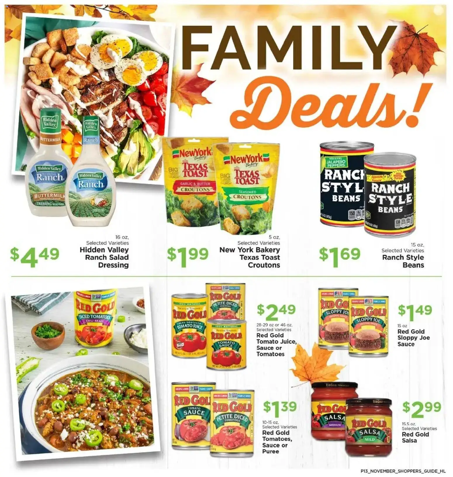 Homeland Bring Savings Home Shopper's Guide - valid from 01.11.2025 | Page: 13 | Products: Peppers, Butter, Tomatoes, Sauce