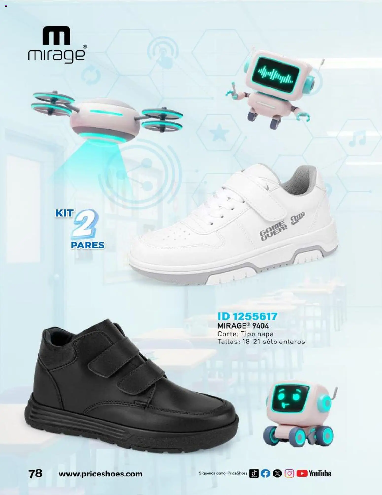 Nuevas ofertas de Price Shoes válidas en toda la República Mexicana desde el 01.09.2025. ¡Encuentra las mejores ofertas en Price Shoes catálogo Escolar! | Página: 78